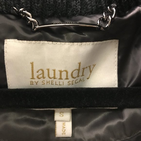 Laundry by Shelli Segal Dark Gray Puffer Winter Coat - Picture 4 of 6